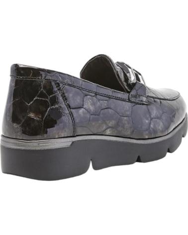 Mocasines de Mujer 24 HORAS 25826 ANIMAL PRINT GRIS OSCURO TAS-S MOGUER