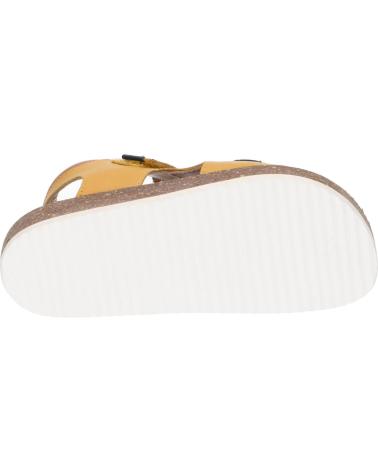 Woman and girl and boy Sandals KICKERS 694917-30 FUNKYO 71 JAUNE MARINE CAMEL