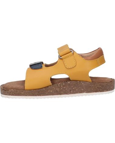 Woman and girl and boy Sandals KICKERS 694917-30 FUNKYO 71 JAUNE MARINE CAMEL