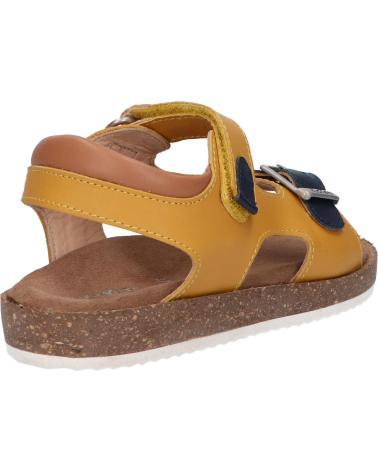 Woman and girl and boy Sandals KICKERS 694917-30 FUNKYO 71 JAUNE MARINE CAMEL
