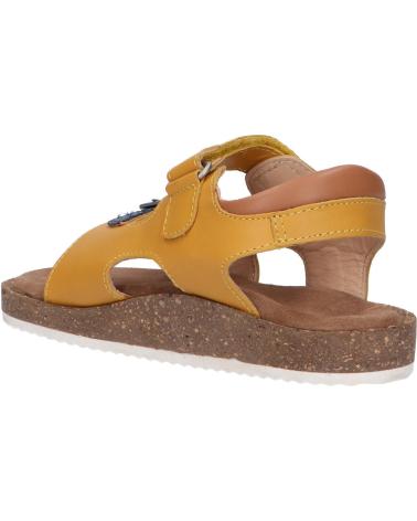 Woman and girl and boy Sandals KICKERS 694917-30 FUNKYO 71 JAUNE MARINE CAMEL