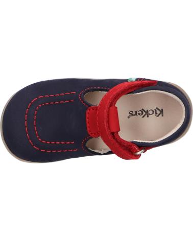 Scarpe per Bambino KICKERS 784300-10 BONBEKRO 103 MARINE ROUGE