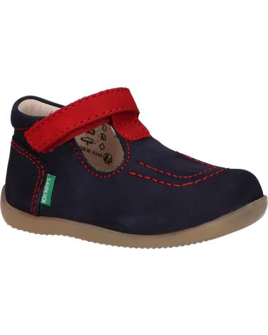 Scarpe per Bambino KICKERS 784300-10 BONBEKRO 103 MARINE ROUGE