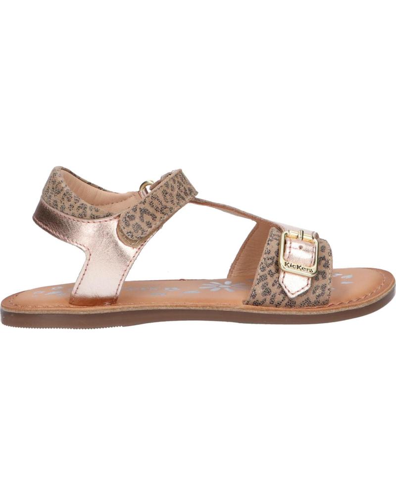 Sandali per Bambina KICKERS 784453-10 DIAZZ 113 BEIGE LEOPARD ROSE