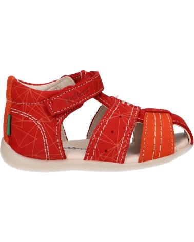 Sandali per Bambina e Bambino KICKERS 786421-10 BIGBAZAR-2 42 ROUGE ORANGE GALACTIC