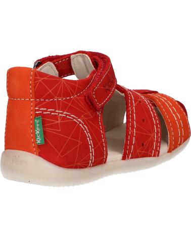 Sandali per Bambina e Bambino KICKERS 786421-10 BIGBAZAR-2 42 ROUGE ORANGE GALACTIC