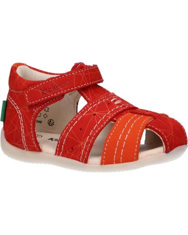 Sandali per Bambina e Bambino KICKERS 786421-10 BIGBAZAR-2 42 ROUGE ORANGE GALACTIC
