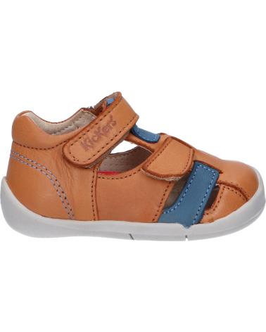 Sandali per Bambina e Bambino KICKERS 858390-10 WASABOU 116 CAMEL BLEU
