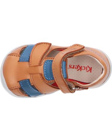 Sandali per Bambina e Bambino KICKERS 858390-10 WASABOU 116 CAMEL BLEU