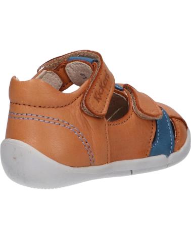 Sandali per Bambina e Bambino KICKERS 858390-10 WASABOU 116 CAMEL BLEU