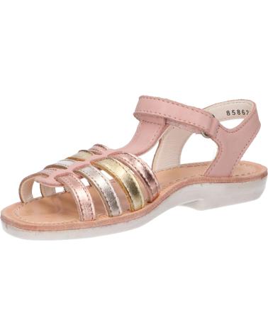 Sandales pour Femme et Fille KICKERS 858620-30 COSMETICK 131 ROSE METALLISE OR
