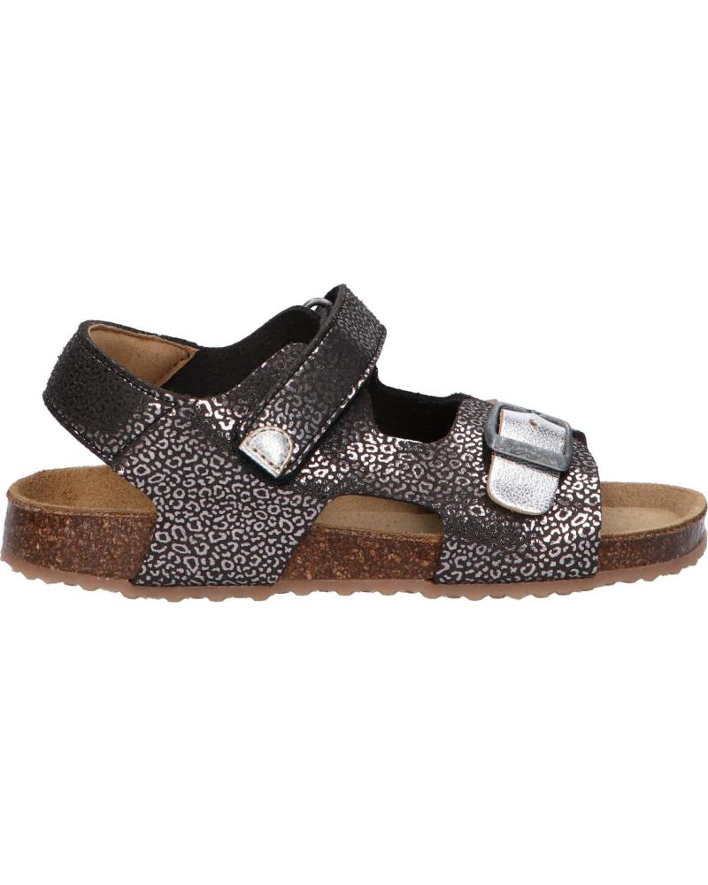 Sandálias de Mulher e Menina KICKERS 869510-30 FUXIO 81 NOIR ARGENT LEOPARD