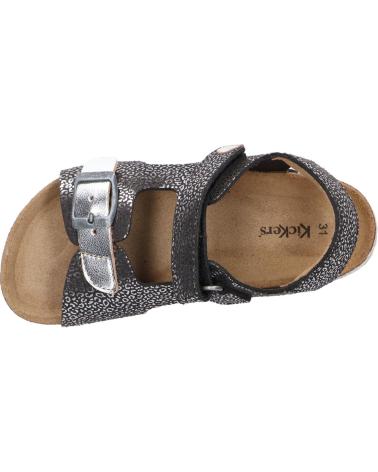 Sandálias de Mulher e Menina KICKERS 869510-30 FUXIO 81 NOIR ARGENT LEOPARD