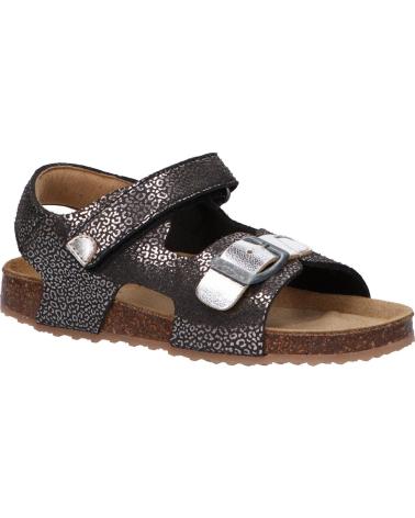 Sandálias de Mulher e Menina KICKERS 869510-30 FUXIO 81 NOIR ARGENT LEOPARD