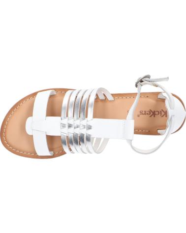 Sandalen für Damen KICKERS 858170-50 ETIKET 33 BLANC ARGENT