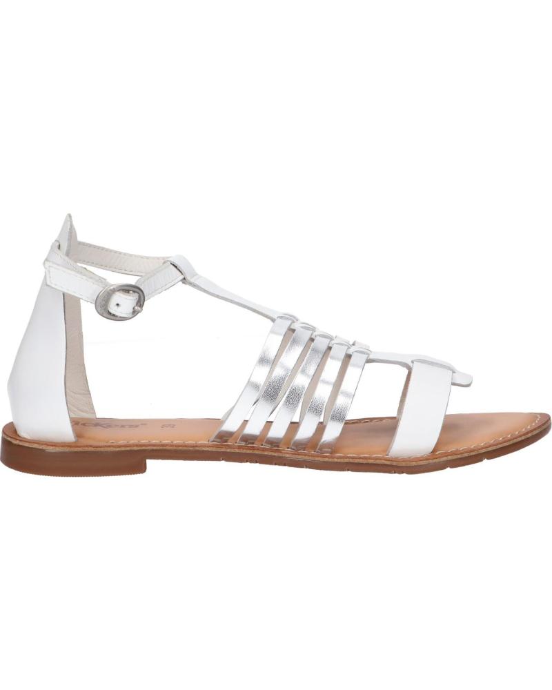 Sandalen für Damen KICKERS 858170-50 ETIKET 33 BLANC ARGENT