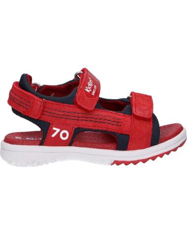 Sandali per Bambino KICKERS 694880-30 PLANE 4 ROUGE MARINE