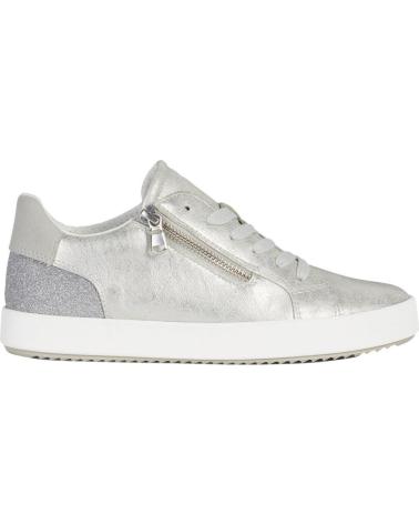 Sapatilhas de Mulher GEOX DEPORTIVO CORDONES C1007SILVER