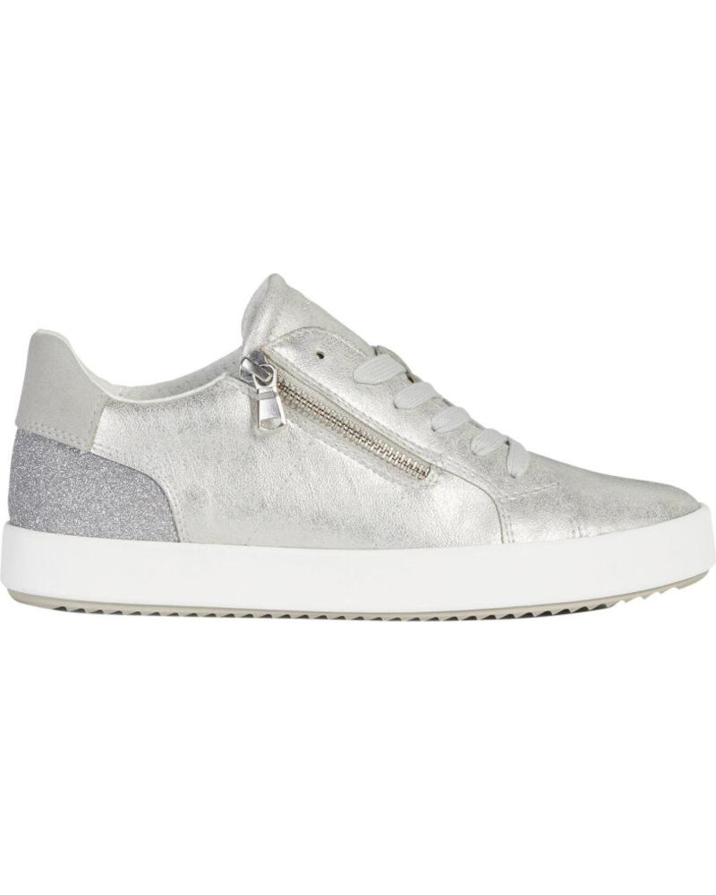 Sapatilhas de Mulher GEOX DEPORTIVO CORDONES C1007SILVER