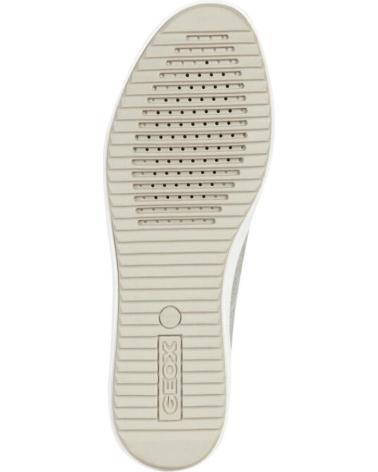 Sapatilhas de Mulher GEOX DEPORTIVO CORDONES C1007SILVER