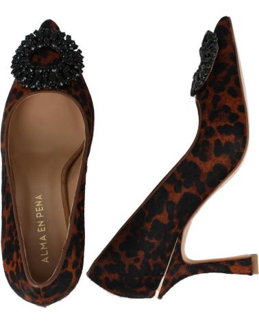 Zapatos de tacón de Mujer ALMA EN PENA ZAPATO SALON ADORNO JAGUAR BROWN