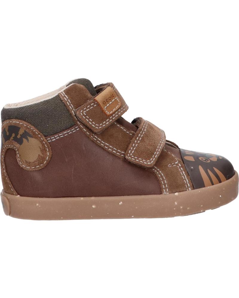 Schuhe für Junge GEOX B26A7A 022CL B KILWI C6215 BROWN-DK