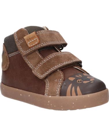 Schuhe für Junge GEOX B26A7A 022CL B KILWI C6215 BROWN-DK