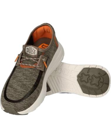 Zapatos de Hombre HEY DUDE SIROCCO DUAL KNIT KAKI LILA