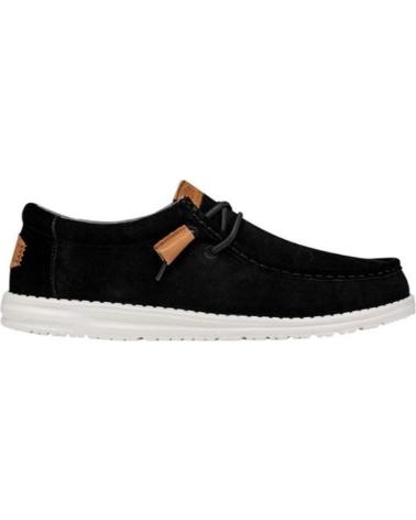 Zapatos de Hombre HEY DUDE WALLY CRAFT SUEDE NEGRO
