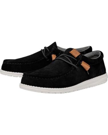 Zapatos de Hombre HEY DUDE WALLY CRAFT SUEDE NEGRO