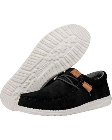 Zapatos de Hombre HEY DUDE WALLY CRAFT SUEDE NEGRO