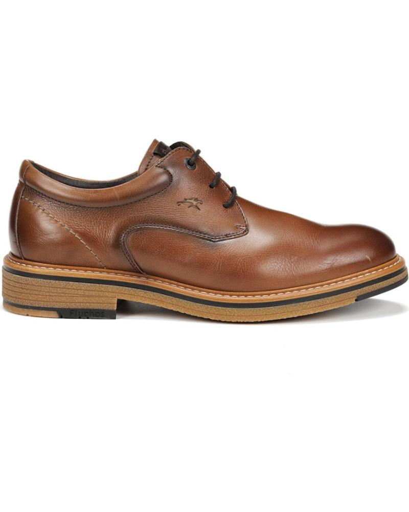 Schuhe für Herren FLUCHOS F1815 ZAPATOS CON CORDONES DE HOMBRE CAMEL PIEL CAMEL