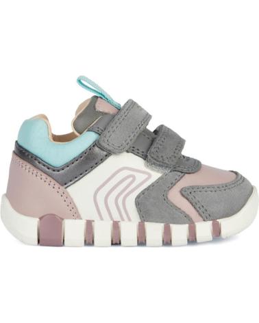 Esportes  de Menina e Menino GEOX PRIMEROS PASOS GREY-OLD ROSE