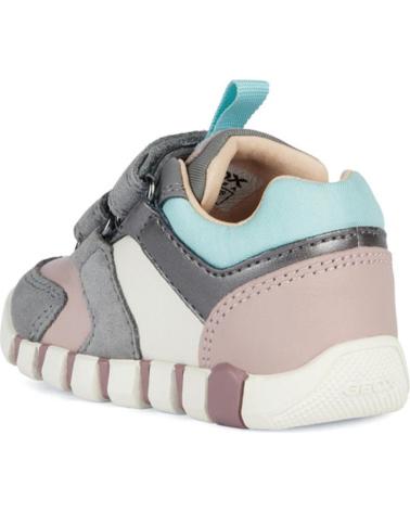 Esportes  de Menina e Menino GEOX PRIMEROS PASOS GREY-OLD ROSE