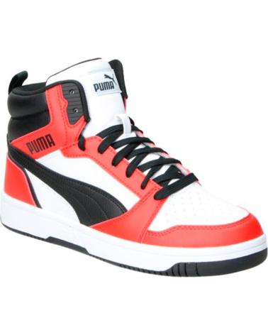 Sportivo-De-Mujer-PUMA-ZAPATILLAS-SPORT-TIPO-BASKET-03-BLANCO-NEGRO-ROJO