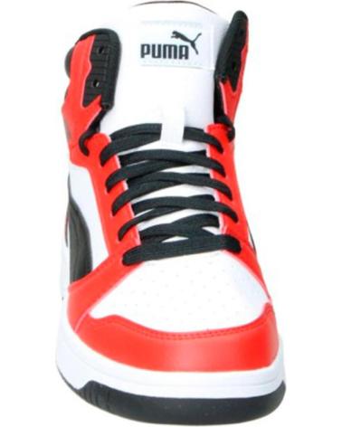 Sportivo-De-Mujer-PUMA-ZAPATILLAS-SPORT-TIPO-BASKET-03-BLANCO-NEGRO-ROJO