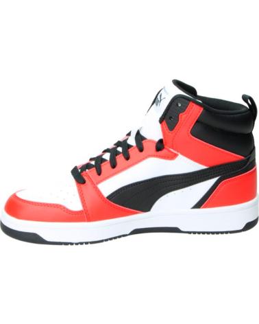 Sportivo-De-Mujer-PUMA-ZAPATILLAS-SPORT-TIPO-BASKET-03-BLANCO-NEGRO-ROJO