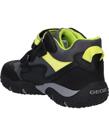 Woman and boy Trainers GEOX J2642A 050BU JR BALTIC BOY B ABX C0802 BLACK-LIME