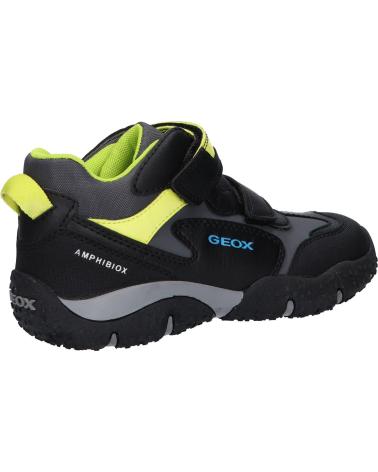 Woman and boy Trainers GEOX J2642A 050BU JR BALTIC BOY B ABX C0802 BLACK-LIME