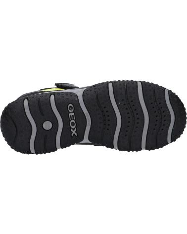 Woman and boy Trainers GEOX J2642A 050BU JR BALTIC BOY B ABX C0802 BLACK-LIME
