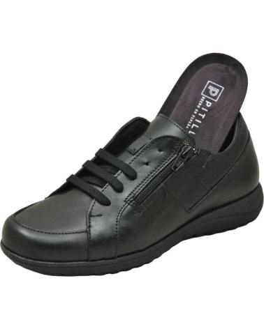 Scarpe per Donna PITILLOS 2712 DEPORTIVO DE PIEL PARA MUJER PLANTILLA EXTRAI NEGRO