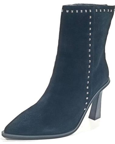 Botines de Mujer ALMA EN PENA BOTIN VESTIR DE ANTE CON TACON NEGRO