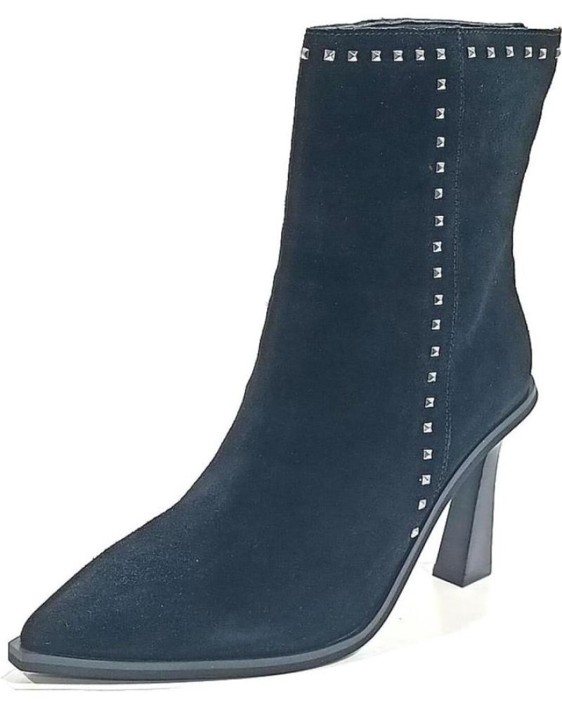 Botines de Mujer ALMA EN PENA BOTIN VESTIR DE ANTE CON TACON NEGRO