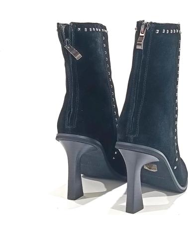 Botines de Mujer ALMA EN PENA BOTIN VESTIR DE ANTE CON TACON NEGRO