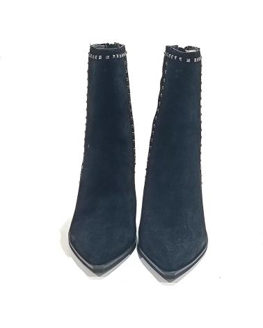 Botines de Mujer ALMA EN PENA BOTIN VESTIR DE ANTE CON TACON NEGRO