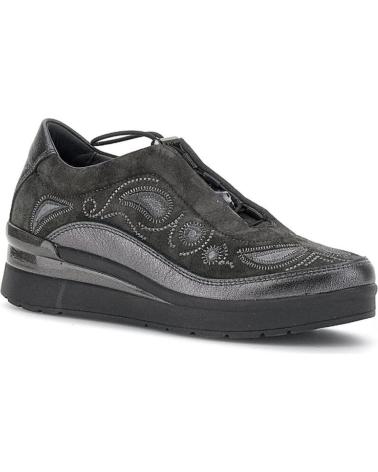 Scarpe sport per Donna STONEFLY CREAM 21 VELOUR-LAMINATED LTH 219983 GRIS CREAM 21 BELUGA