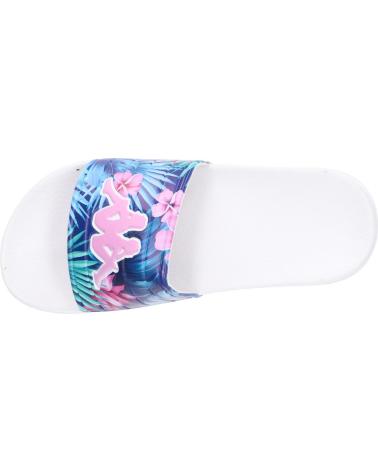 Zehansandalen für Mädchen und Junge KAPPA 304Q930 LOGO MATESE A46 WHITE-PINK