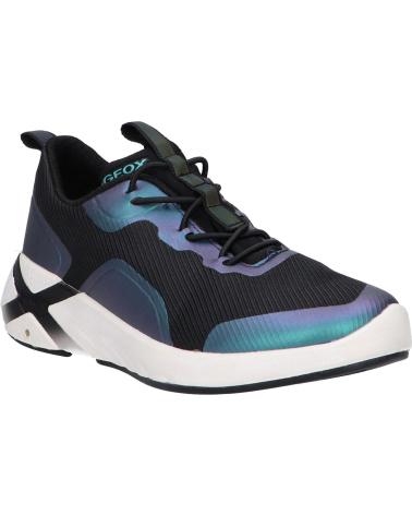 Sportif pour Femme et Fille et Garçon GEOX J04DDA 011BC J PLAYKIX BOY C9B0J BLACK-IRIDESCENT