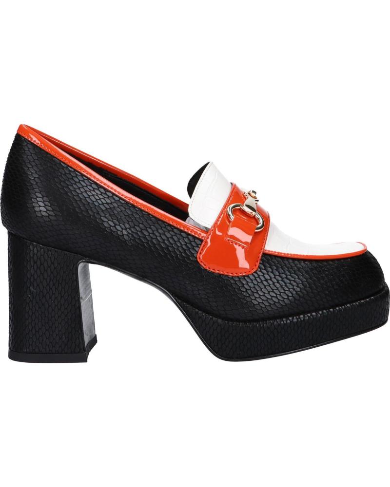 Zapatos de tacón de Mujer EXE MARION-821 SNAKE BLACK