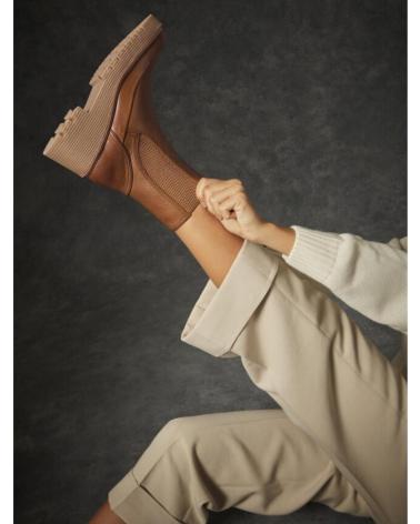 Botines de Mujer REGARDE LE CIEL BOTIN ELASTICO COGNAC